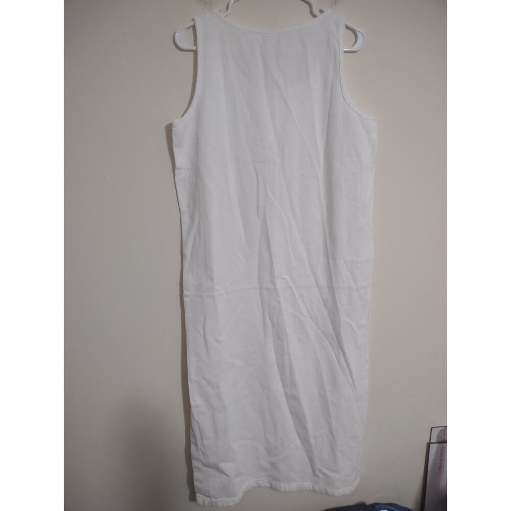 Vintage Cotton Connection Corduroy Maxi Dress White Medium Beachy Angelcore - Picture 8 of 8